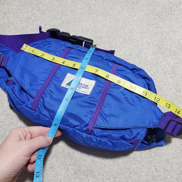 MEC 90s Vintage Explorer Fanny Pack Waist Bag Gorpcore Hiking Rock Climbing Blue - Picture 10 of 11